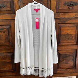 Lilly Pulitzer Tatum Cardigan - Resort White - NWT - Size Medium